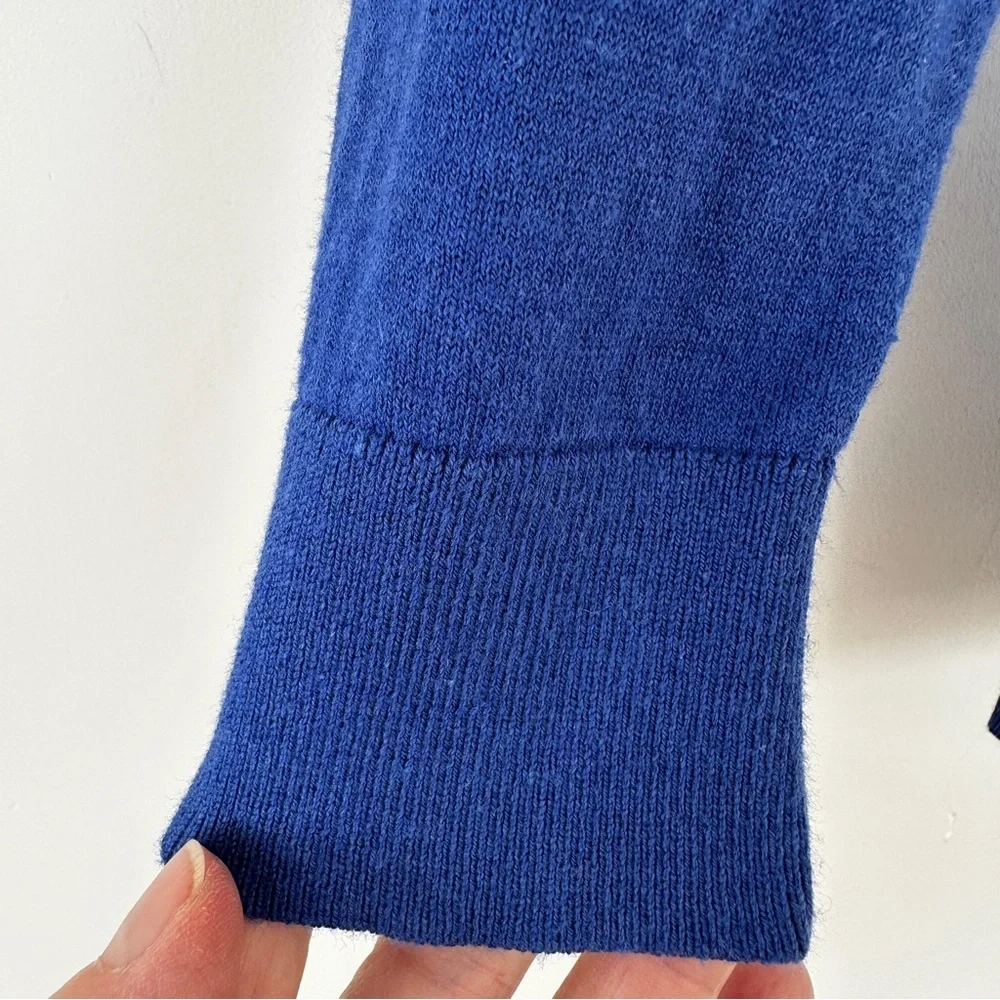 Banana Republic Women's Royal Blue Cardigan, Button Down, Cotton Blend Knit - Picture 5 of 8